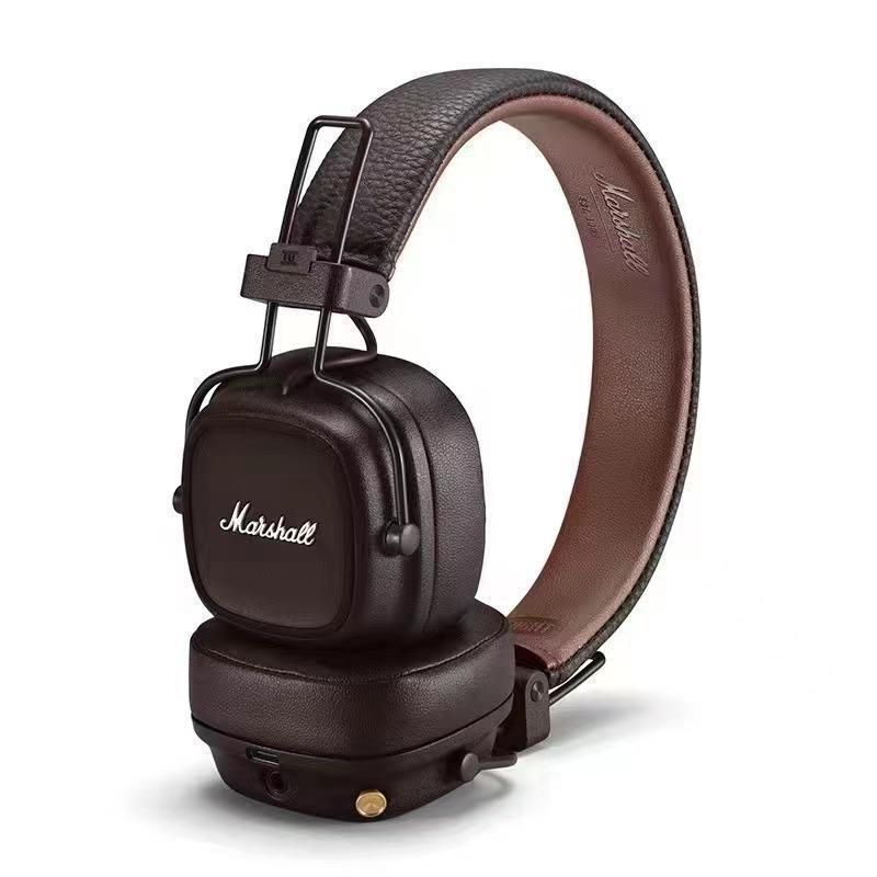 Marshall Major IV Bluetooth-Kopfhörer, klassische Ästhetik, Signature-Sound, tiefer Bass, kabelloses Laden