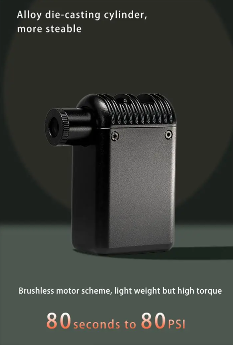A2 Mini Elektrische Luftpumpe Kabellos Tragbar Fahrrad-Inflator Presta Schrader Ventil Leichtes Fahrradzubehör