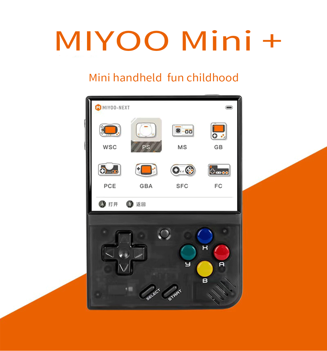 MIYOO Mini Plus Tragbare Retro-Handheld-Konsole mit 3.5 Zoll IPS Display für nostalgisches Gaming unterwegs