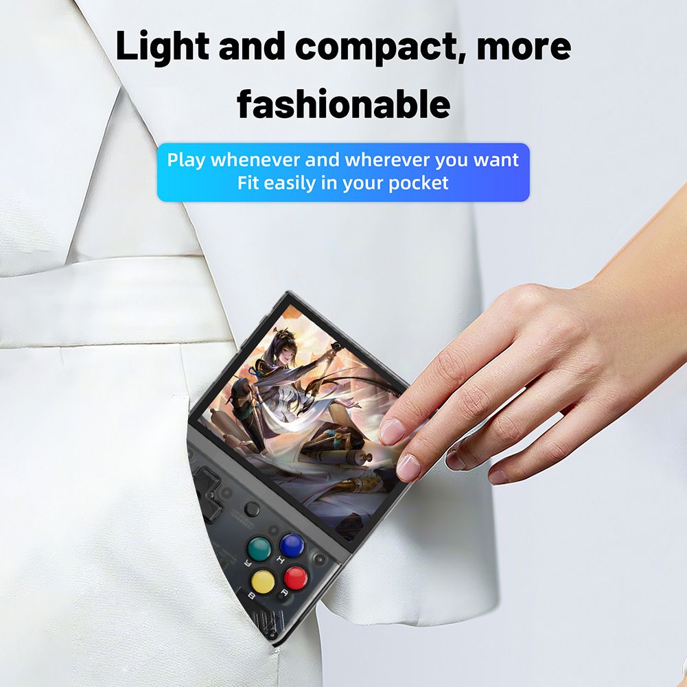 MIYOO Mini Plus Tragbare Retro-Handheld-Konsole mit 3.5 Zoll IPS Display für nostalgisches Gaming unterwegs