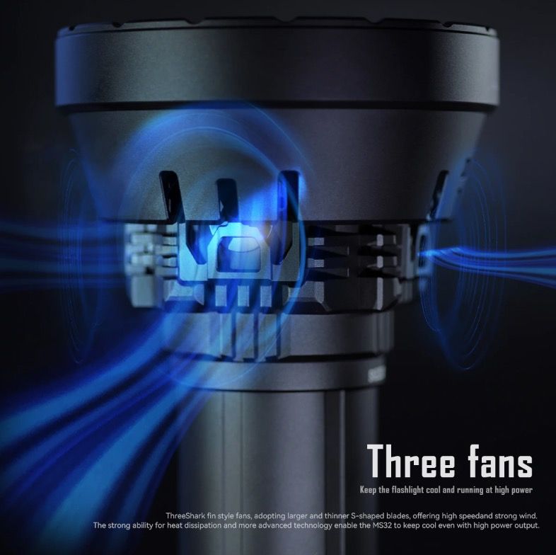 IMALENT MS32 200000 Lumen LED Taschenlampe Hochleistungstaschenlampe für Abenteuerbeleuchtung und Nachtschichtarbeit
