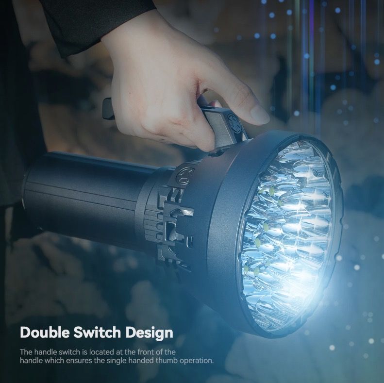 IMALENT MS32 200000 Lumen LED Taschenlampe Hochleistungstaschenlampe für Abenteuerbeleuchtung und Nachtschichtarbeit