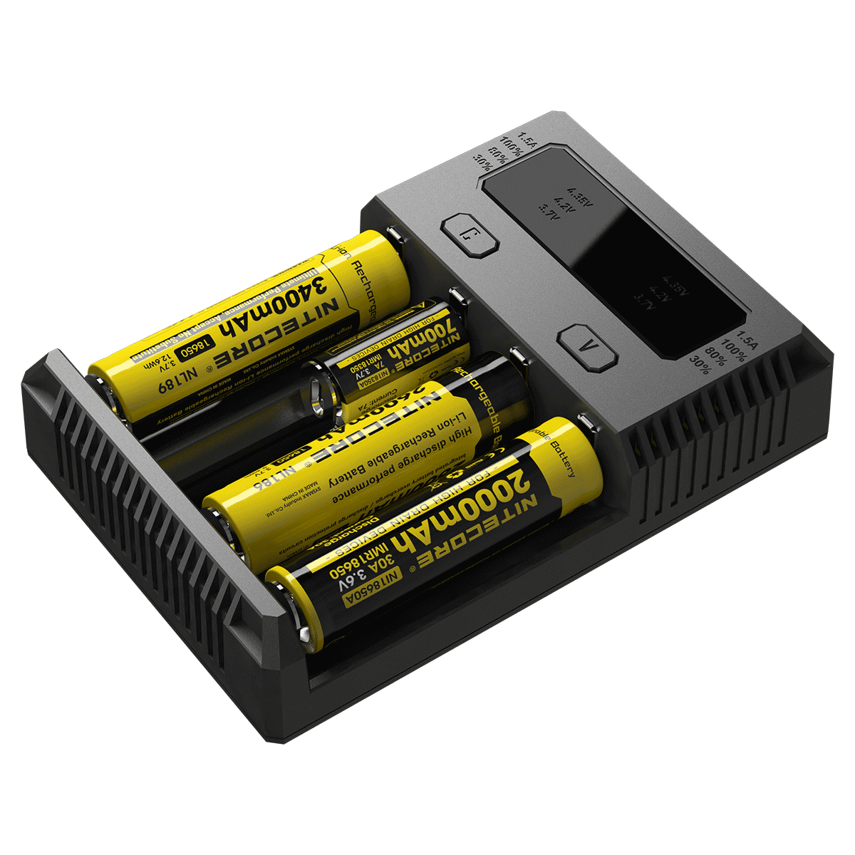 Nitecore NEW I4 Li-Ionen-Akku-Ladegerät Benutzerfreundlich Effiziente Ausgabe Intelligentes Laden für Li-Ionen NiMH Kompatibilität