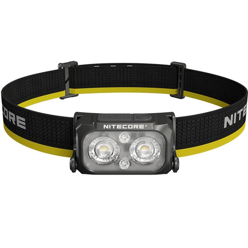 NITECORE NU25 MCT leichte Stirnlampe 400 Lumen wiederaufladbar USB-C Dual Beam optimal für Outdoor-Abenteuer