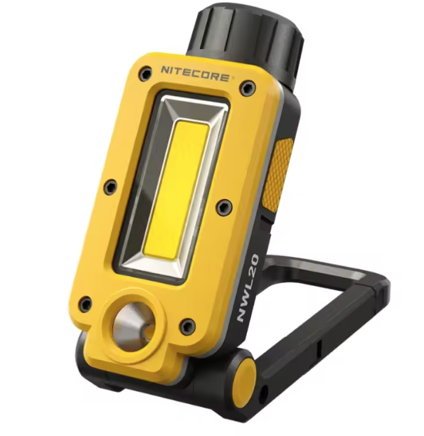 NITECORE NWL20 Tragbarer Flutlicht-Strahler 600 Lumen, vielseitige Beleuchtung mit dreifachem Ausgang für den Außen- und Notfalleinsatz