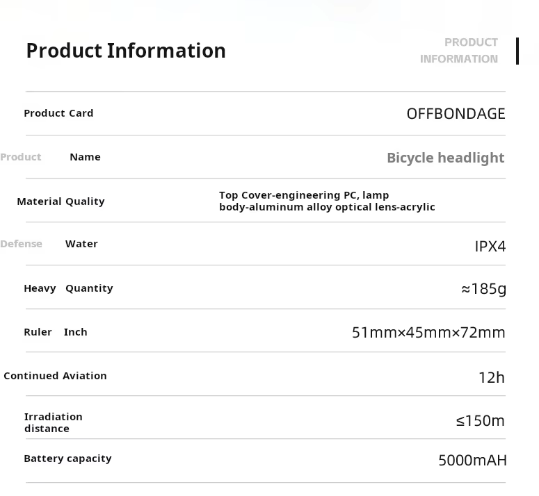 Fahrrad Frontlicht 1000 Lumen USB-ladbar MTB Rennradlampe Fahrradzubehör