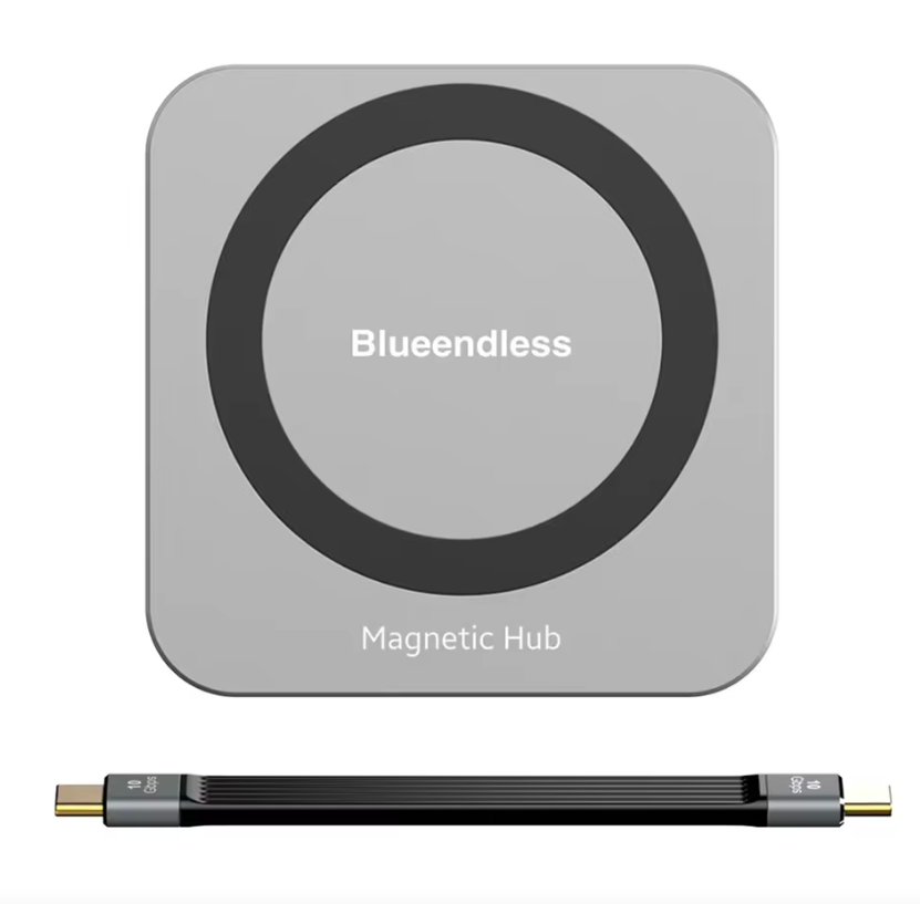 Blueendless M.2-Magnet-Dockingstationen, NVMe-SSD-Gehäuse, HDMI-High-Definition-Type-C-3.2-Schnelllade-Laptop-Konverter