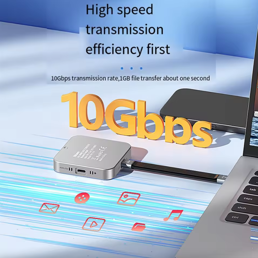 Blueendless M.2-Magnet-Dockingstationen, NVMe-SSD-Gehäuse, HDMI-High-Definition-Type-C-3.2-Schnelllade-Laptop-Konverter