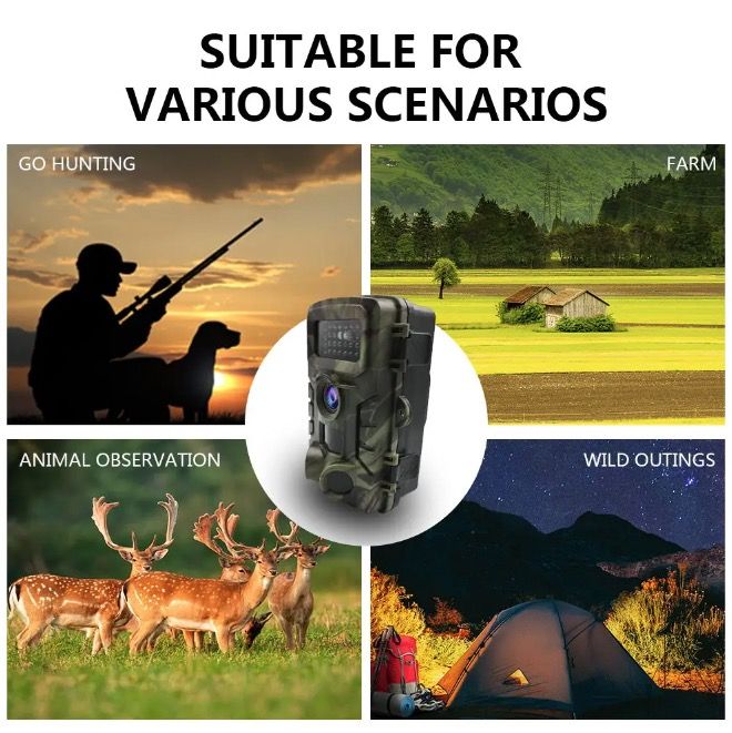 PR700 Wildkamera mit Infrarot-Nachtsicht und schnellem Auslöser für Wildbeobachtung und Haussicherheit