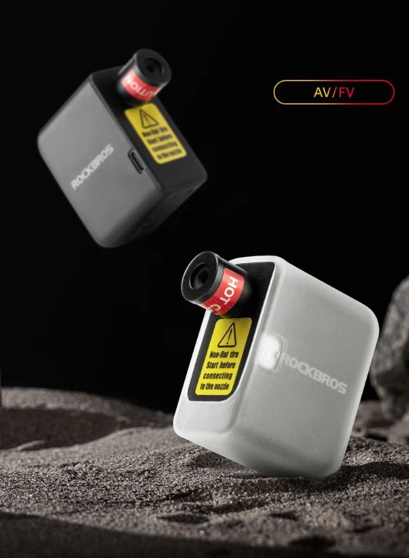 ROCKBROS tragbarer Mini-Elektro-Luftpumpe 100PSI wiederaufladbar robust Fahrrad Motorrad Auto Reifenaufpumpgerät