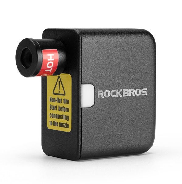 ROCKBROS tragbarer Mini-Elektro-Luftpumpe 100PSI wiederaufladbar robust Fahrrad Motorrad Auto Reifenaufpumpgerät
