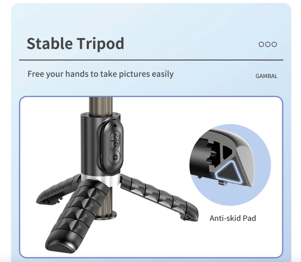 Q18 Selfie-Stick mit 360-Grad-Drehung und intelligentem Tracking-Kardanstabilisator für stabile Handyfotografie
