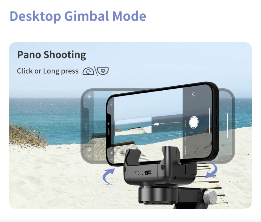 Q18 Selfie-Stick mit 360-Grad-Drehung und intelligentem Tracking-Kardanstabilisator für stabile Handyfotografie
