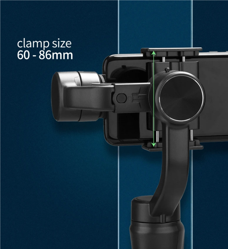F6 3-Achsen-Gimbal-Handheld-Stabilisator für flüssige Videoaufnahmen, Smartphone-Fotografie und Action-Kamera-Stabilisator