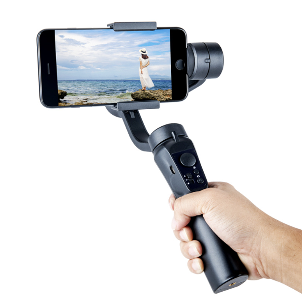 F6 3-Achsen-Gimbal-Handheld-Stabilisator für flüssige Videoaufnahmen, Smartphone-Fotografie und Action-Kamera-Stabilisator
