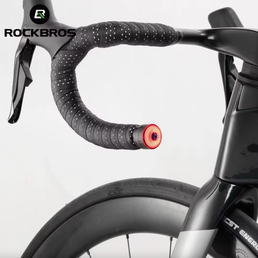 ROCKBROS R0 Lenkerendkappe Fahrradlicht Typ-C MTB Rennrad Rücklicht