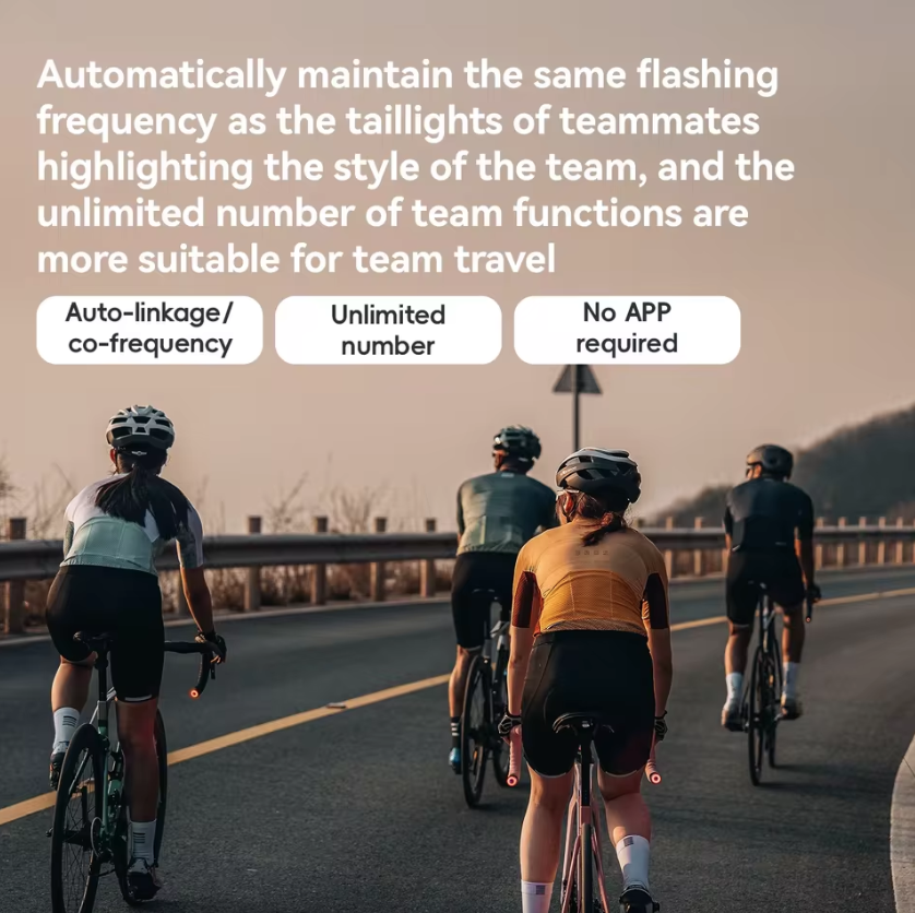 ROCKBROS R0 Lenkerendkappe Fahrradlicht Typ-C MTB Rennrad Rücklicht