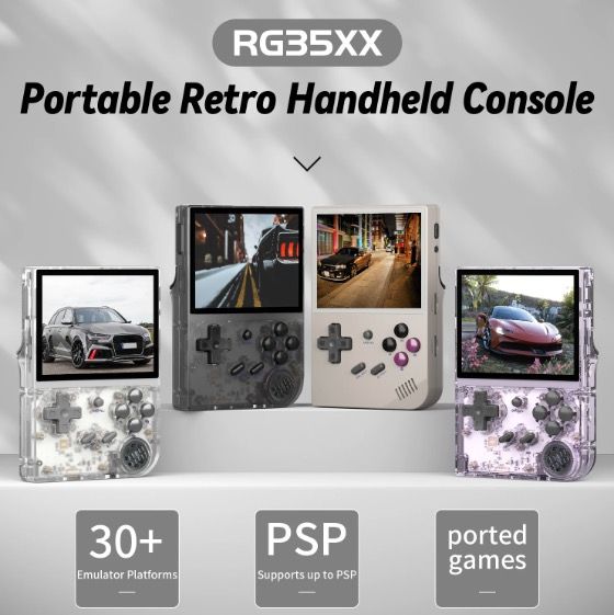 Erleben Sie Gaming-Nostalgie mit ANBERNIC RG35XX Retro Handheld Spielekonsole und lebendigem 3,5-Zoll-IPS-Display
