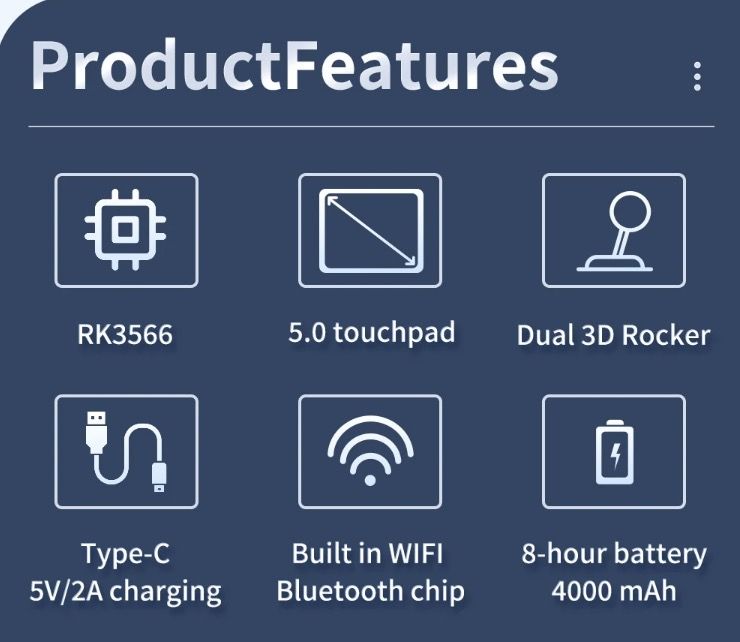 POWKIDDY RGB10 MAX3 Retro Handheld-Konsole 5 Zoll IPS RK3566 Nostalgisches Gaming Open-Source 1280x720