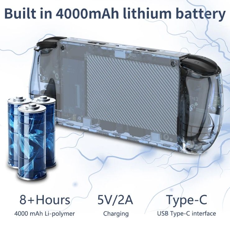 POWKIDDY RGB10 MAX3 Retro Handheld-Konsole 5 Zoll IPS RK3566 Nostalgisches Gaming Open-Source 1280x720