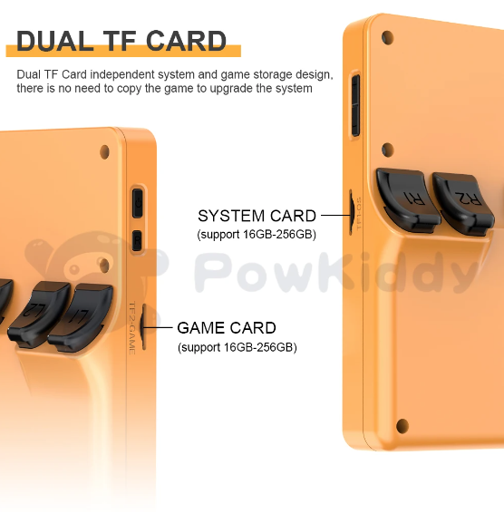 POWKIDDY RGB20S Retro-Gaming Handheld-Konsole RK3326 mit 3,5-Zoll-4:3-IPS-Bildschirm für nostalgisches Gaming