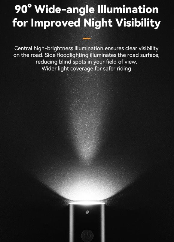 ROCKBROS RHL-1000LUMEN Fahrrad-Frontlicht 1000 Lumen Aluminiumlegierung regendicht Typ-C wiederaufladbar