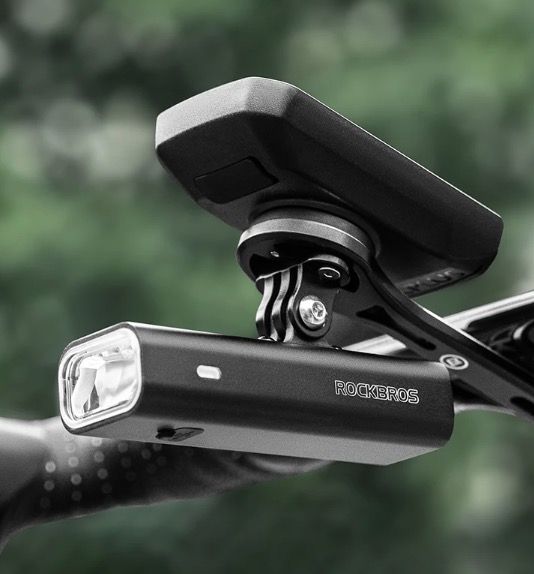 ROCKBROS RHL-1000LUMEN Fahrrad-Frontlicht 1000 Lumen Aluminiumlegierung regendicht Typ-C wiederaufladbar