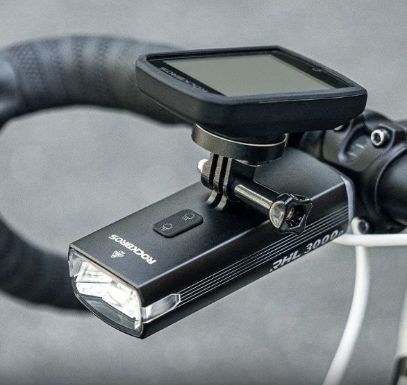 ROCKBROS RHL3000 Fahrradlicht 3000 Lumen wasserdicht MTB Rennrad Fahrradzubehör wiederaufladbar Aluminium