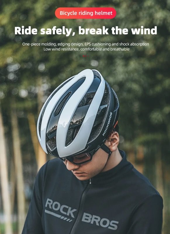 ROCKBROS Fahrradhelm Ultralight Cycling Helm Anti-Schweiß-Technologie Stoßfest für Outdoor-Sport