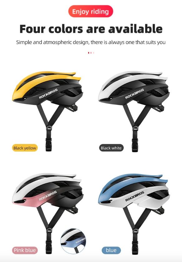 ROCKBROS Fahrradhelm Ultralight Cycling Helm Anti-Schweiß-Technologie Stoßfest für Outdoor-Sport