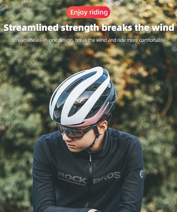 ROCKBROS Fahrradhelm Ultralight Cycling Helm Anti-Schweiß-Technologie Stoßfest für Outdoor-Sport