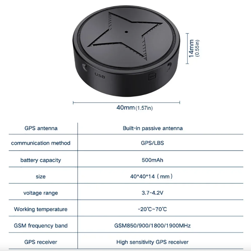 Mini GPS Tracker Starke Magnetische Halterung Auto Motorrad Lkw Tracker Fahrzeug Echtzeitverfolgung Ortungsgerät Anti-Verlust GPS Tracker