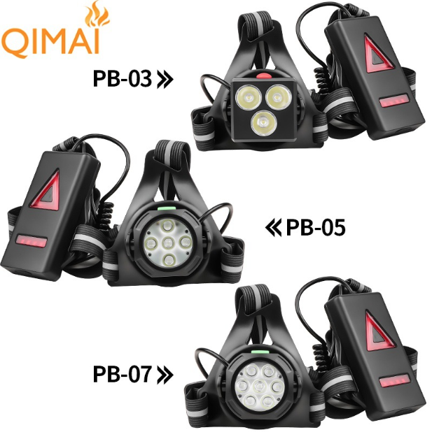 Outdoor Nachtlaufleuchten LED Brustlicht Rückwarnlicht 90° verstellbarer Abstrahlwinkel wasserdicht ultrahelle Sicherheitslampe
