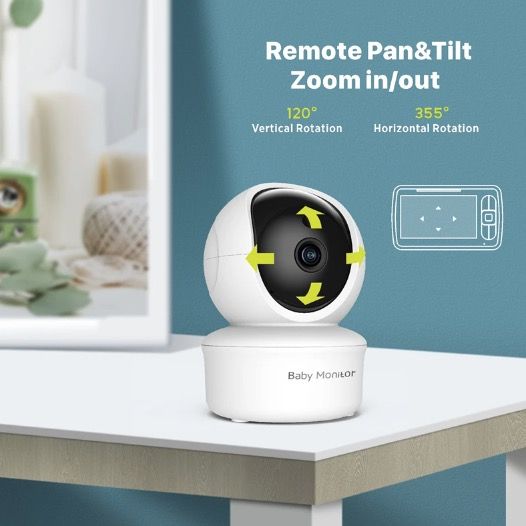 5 Zoll Baby Monitor Kamera SM650 Babysicherheit HD 720P Tragbarer Video Monitor mit langer Akkulaufzeit
