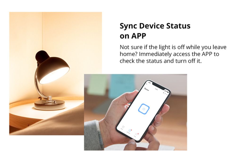 SONOFF Basic R2 Wifi-Schaltmodul mit Sprachsteuerung für Smart Home Beleuchtung, kompatibel mit Alexa und Google
