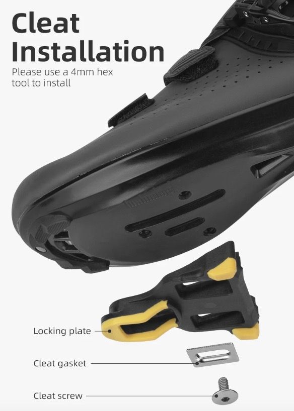 ROCKBROS SPD-SL Rennradpedale, ultraleichte Aluminium-Selbstverriegelungs-Fahrradpedale für verbesserte Stabilität