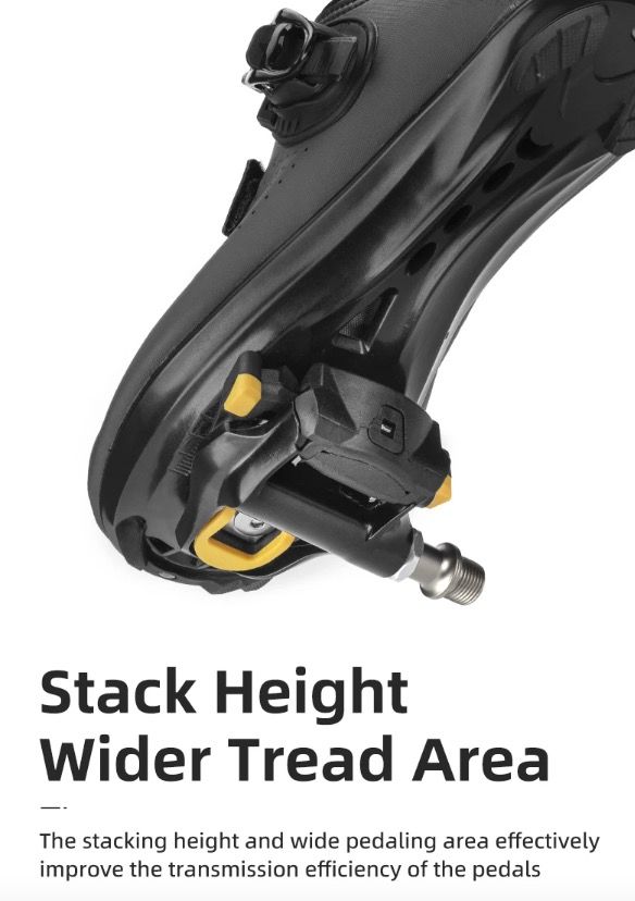 ROCKBROS SPD-SL Rennradpedale, ultraleichte Aluminium-Selbstverriegelungs-Fahrradpedale für verbesserte Stabilität