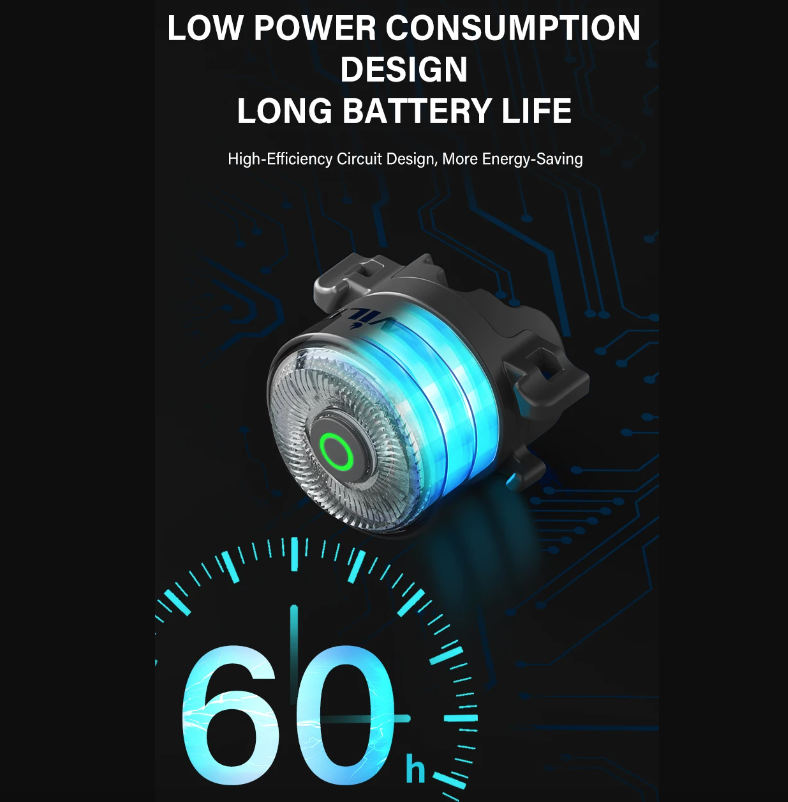 TOWILD TL03Pro LED Fahrrad Rücklicht mit intelligentem Bremssensor, siebenfarbiges Blinklicht, langlebiges Fahrradzubehör