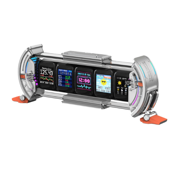 Hol dir das Divoom Times Gate: Cyberpunk Wecker mit Pixel Art, RGB LED, WLAN & Finanz-Dashboard!