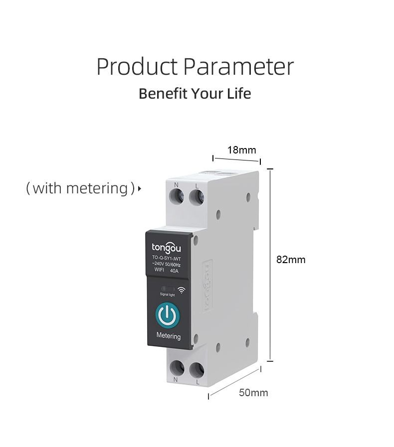 TUYA WIFI Smart Circuit Breaker für Smart Home kabelloser Fernschalter per APP TONGOU