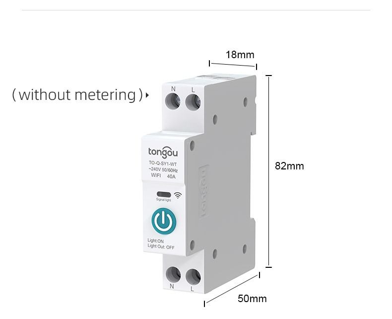 TUYA WIFI Smart Circuit Breaker für Smart Home kabelloser Fernschalter per APP TONGOU