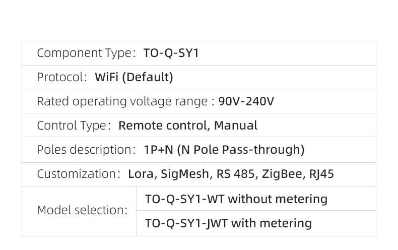 TUYA WIFI Smart Circuit Breaker für Smart Home kabelloser Fernschalter per APP TONGOU