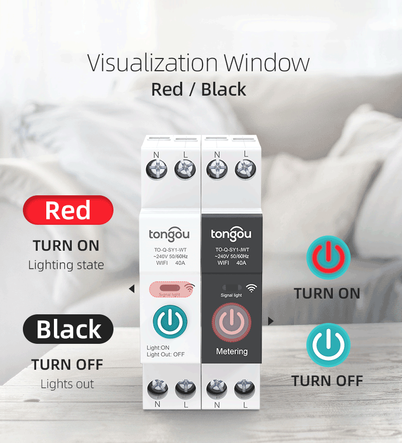 TUYA WIFI Smart Circuit Breaker für Smart Home kabelloser Fernschalter per APP TONGOU