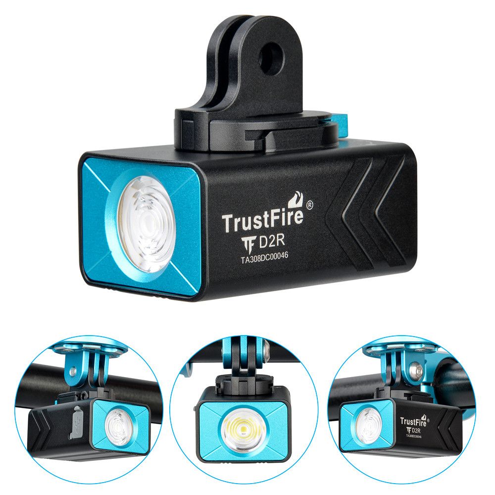 TrustFire D2R Fahrradlicht 450LM wasserdichtes Frontlicht Type-C wiederaufladbare Fahrradleuchte für Sicherheit und Sichtbarkeit