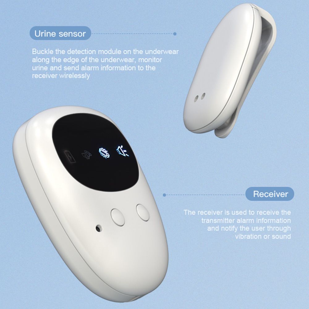 Kabelloser Bettnässeralarm für Baby, Erwachsene, Bettnässen-Alarm, Enuresis-Alarm, Nacht-Nässalarm, Baby, Kinder, Töpfchentraining