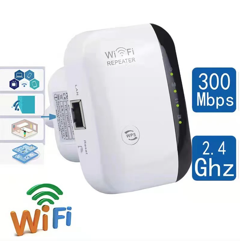WLAN-Repeater Drahtloser Signalverstärker Erweiterter Netzwerkverstärker Heimrouter Durch die Wand Schlafzimmer Empfangen Bewegen