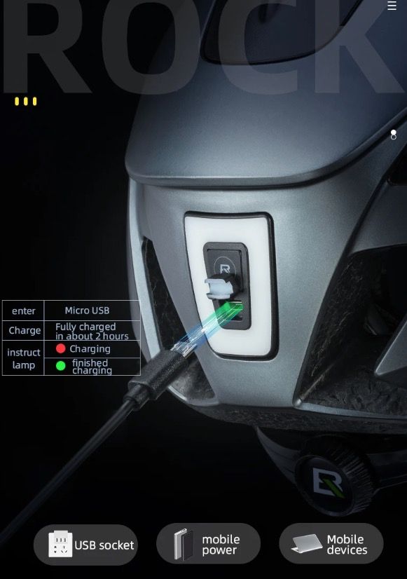 ROCKBROS Fahrradhelm Ultralight-Design mit integriertem LED-Licht, magnetischer Brille, bequem und sicher