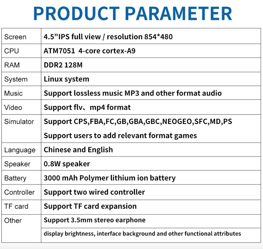 Entdecken Sie POWKIDDY X39pro tragbare Videospielkonsole 4,3 Zoll IPS großer Bildschirm Retro-Spiele PS1-Unterstützung
