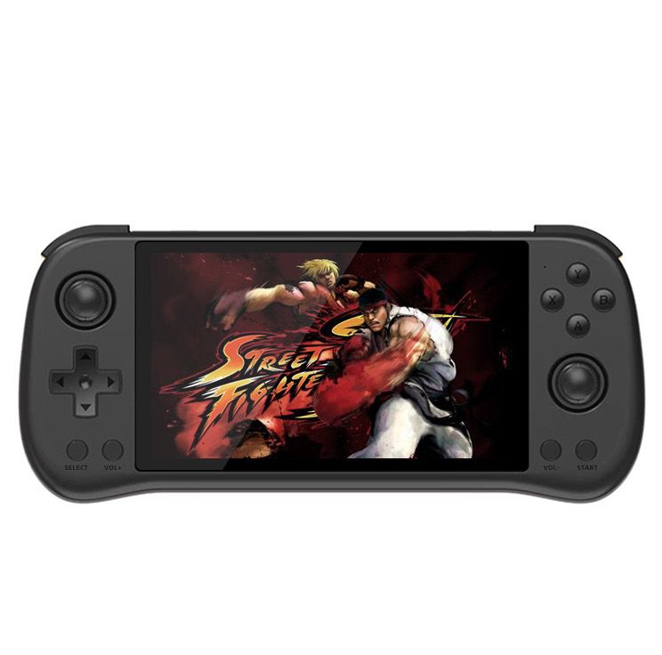 Entdecken Sie die POWKIDDY X55 Retro-Gaming Handheld-Spielkonsole mit 5.5 Zoll Bildschirm und RK3566 Prozessor