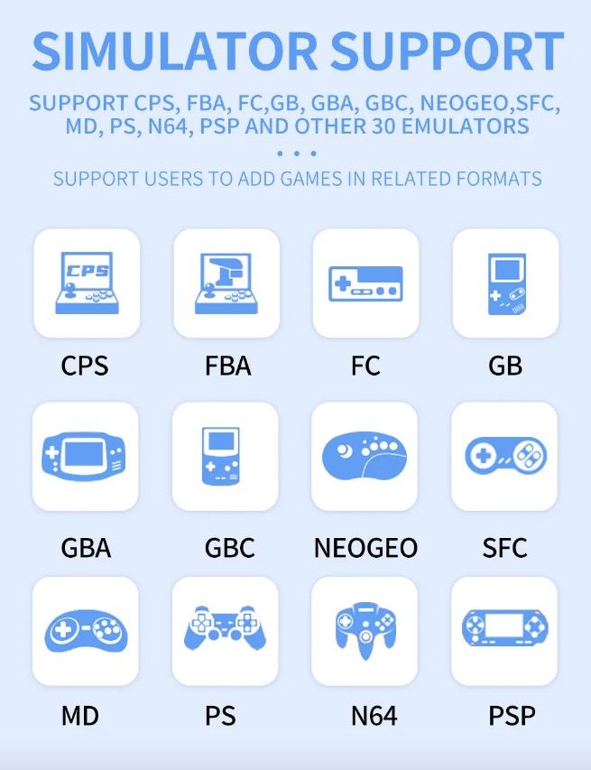 Entdecken Sie die POWKIDDY X55 Retro-Gaming Handheld-Spielkonsole mit 5.5 Zoll Bildschirm und RK3566 Prozessor